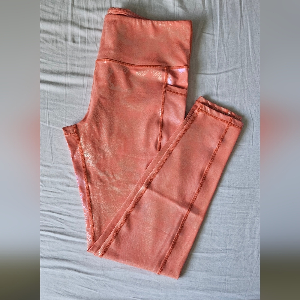 RETIRED NWT CVG Peach Glisten Here Leggings